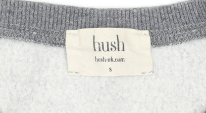 Hush Womens Grey Lightning Bolt Pullover Sweatshirt Size S