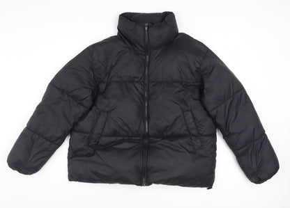CUH Women's Black XS Puffer Jacket Full Zip Winter Coat