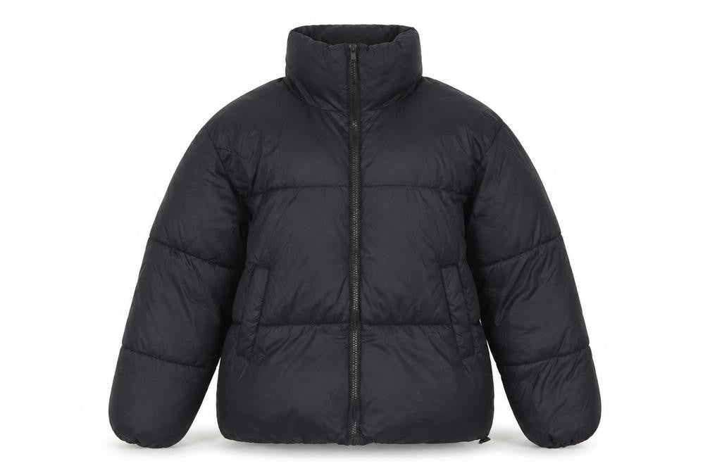 CUH Women's Black XS Puffer Jacket Full Zip Winter Coat