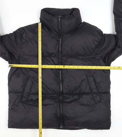 CUH Women's Black XS Puffer Jacket Full Zip Winter Coat