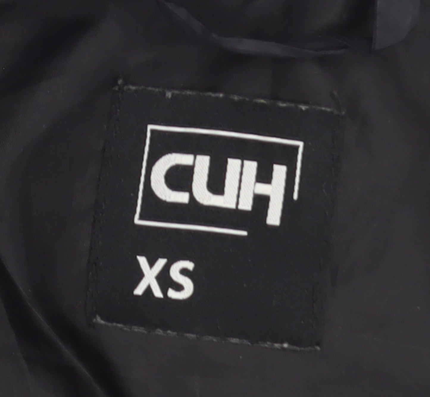CUH Women's Black XS Puffer Jacket Full Zip Winter Coat