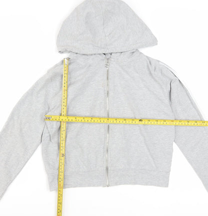 Missguided Petite Women's Grey Full Zip Hoodie UK 10