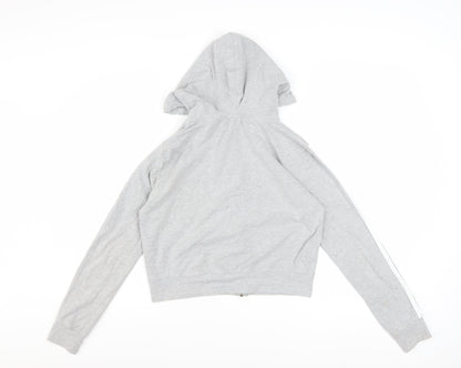 Missguided Petite Women's Grey Full Zip Hoodie UK 10