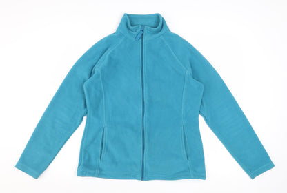 Mountain Warehouse Womens Blue Fleece Jacket Size 12 Full Zip