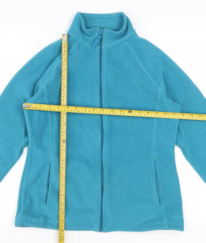 Mountain Warehouse Womens Blue Fleece Jacket Size 12 Full Zip