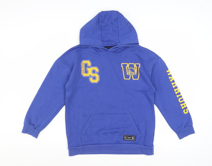 NBA Boys Blue Golden State Warriors Pullover Hoodie 10-11 Years