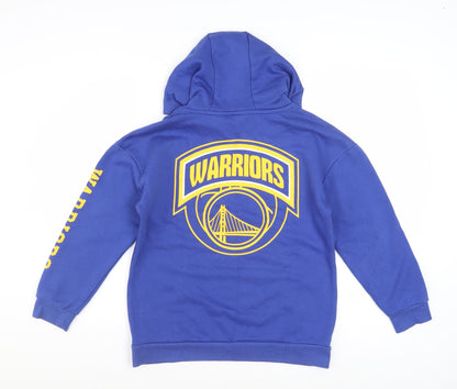 NBA Boys Blue Golden State Warriors Pullover Hoodie 10-11 Years