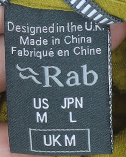 Rab Men’s Yellow Nexus Pullover Sweatshirt Size M Outdoor Half Zip