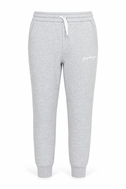 Hype Womens Grey Jogger Trousers Size 12 Regular Fit Logo Drawstring