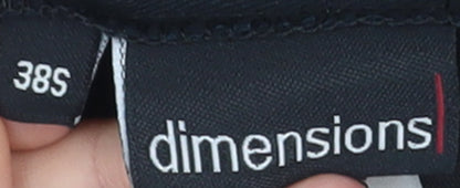 Dimensions Men Black Cargo Trousers 38 Short Polyester Cotton Workwear