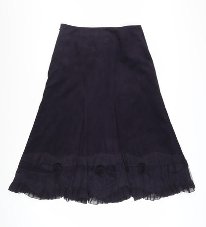 Marks and Spencer Per Una Women’s Black Long A-Line Skirt Size 10L