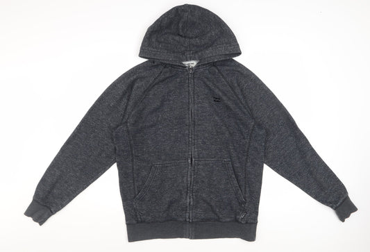 Billabong Men’s Grey Full Zip Hoodie M Regular Fit