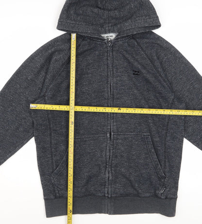Billabong Men’s Grey Full Zip Hoodie M Regular Fit