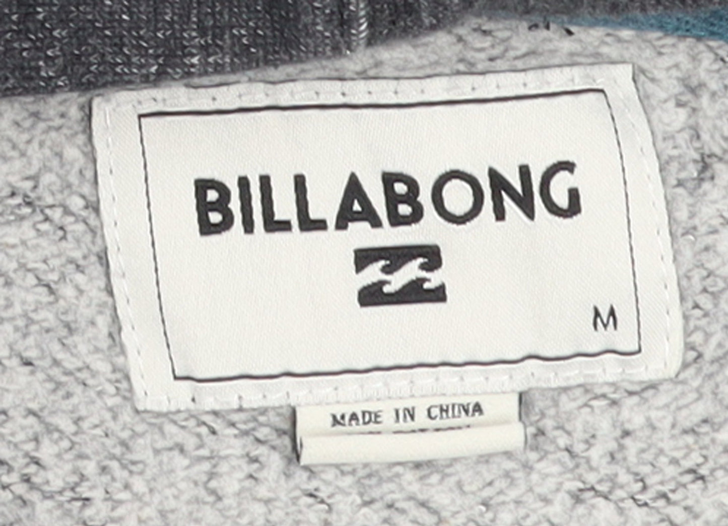 Billabong Men’s Grey Full Zip Hoodie M Regular Fit