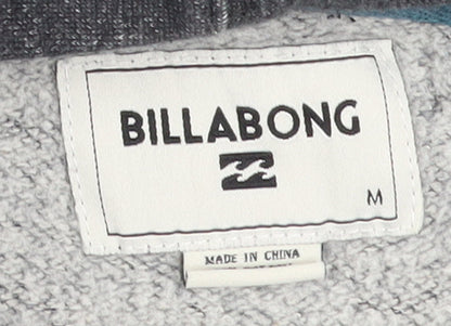 Billabong Men’s Grey Full Zip Hoodie M Regular Fit