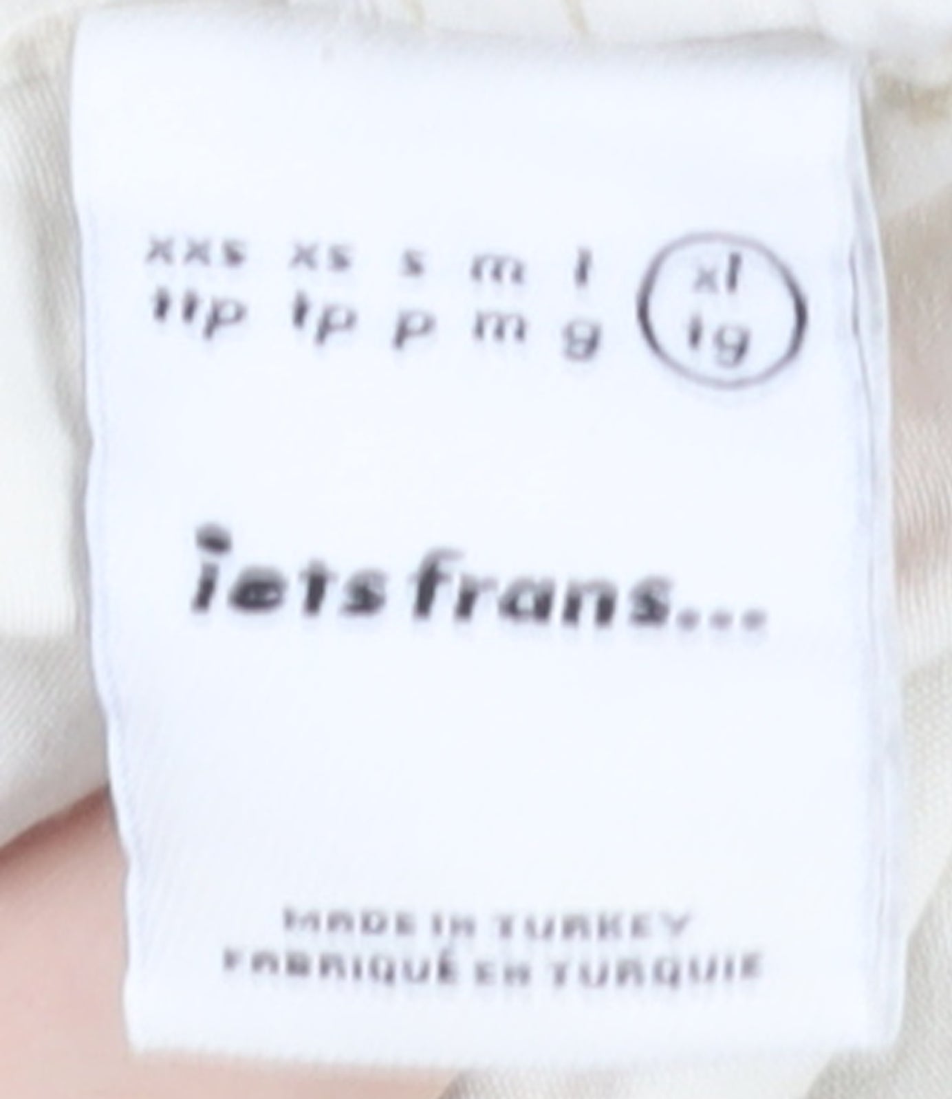 iets frans Women Ivory Cargo Trousers XL Cotton Lightweight