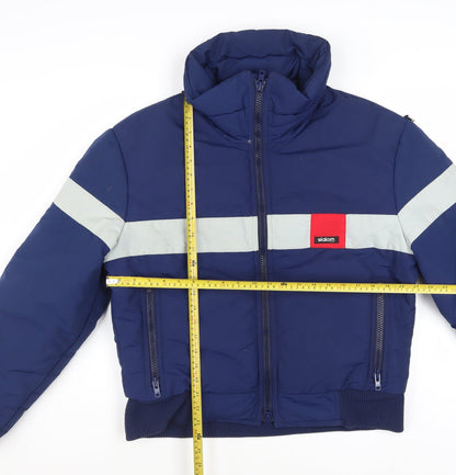 Slalom USA Men's Blue Puffer Jacket L Winter Ski Nylon