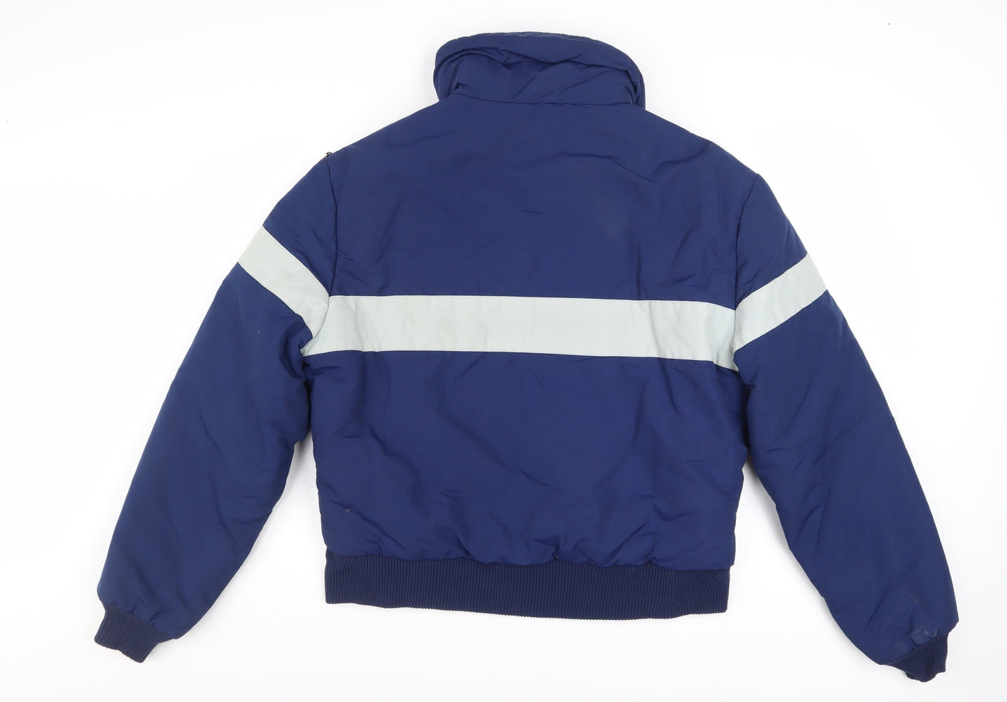 Slalom USA Men's Blue Puffer Jacket L Winter Ski Nylon