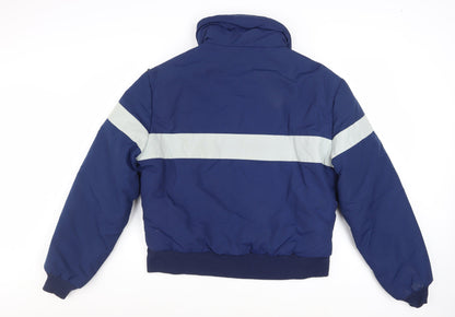 Slalom USA Men's Blue Puffer Jacket L Winter Ski Nylon