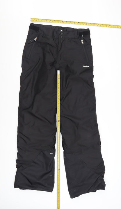 Wedze Boys Black 14 Years Waterproof Insulated Snow Ski Trousers