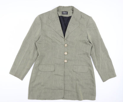 Aygun of London Women's Beige Classic Blazer M Mid-Length Jacket