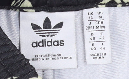 Adidas Women’s Black Logo Snap Track Pants Size 14