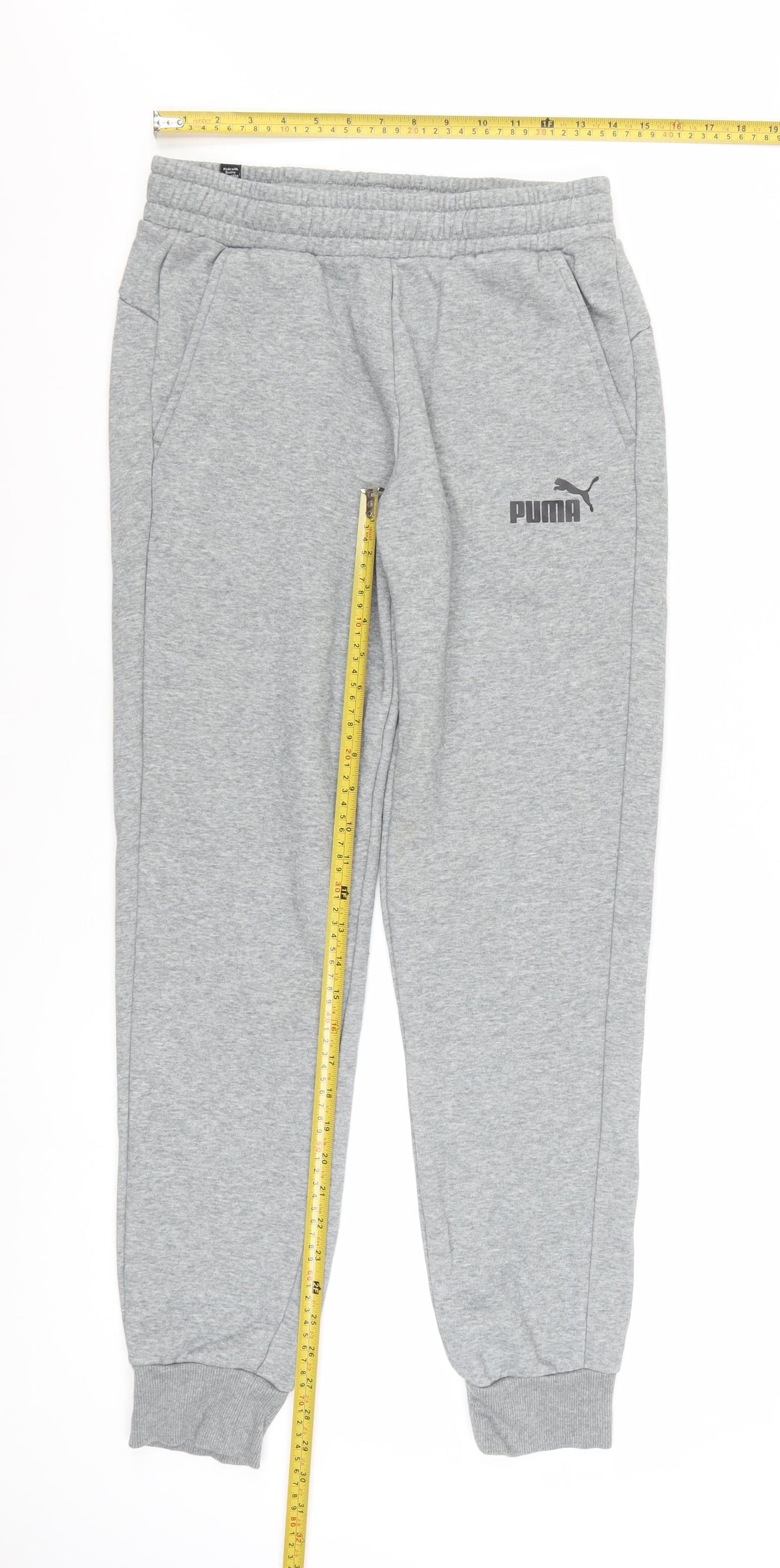 Puma Men’s Grey Sweatpants Joggers M Regular Fit