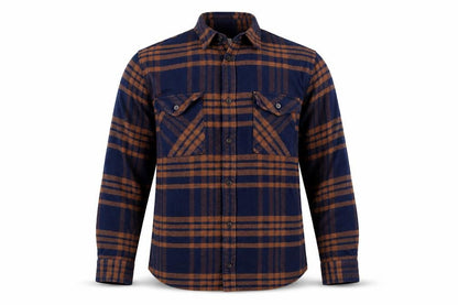 Burton Menswear London Men's Blue Brown Checked Flannel Shirt L
