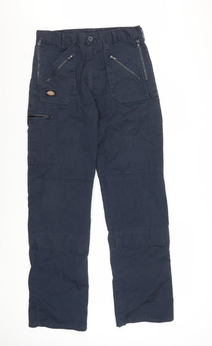 Dickies Men’s Blue Cargo Work Trousers 32T Regular Fit