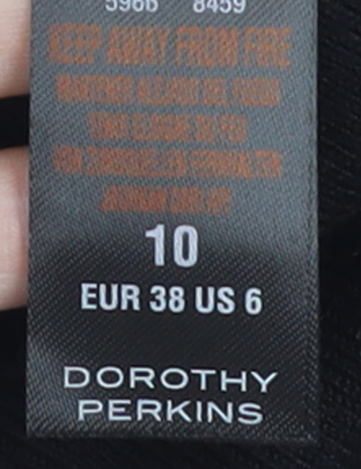 Dorothy Perkins Women Black Size 10 Shift Knee Length Dress