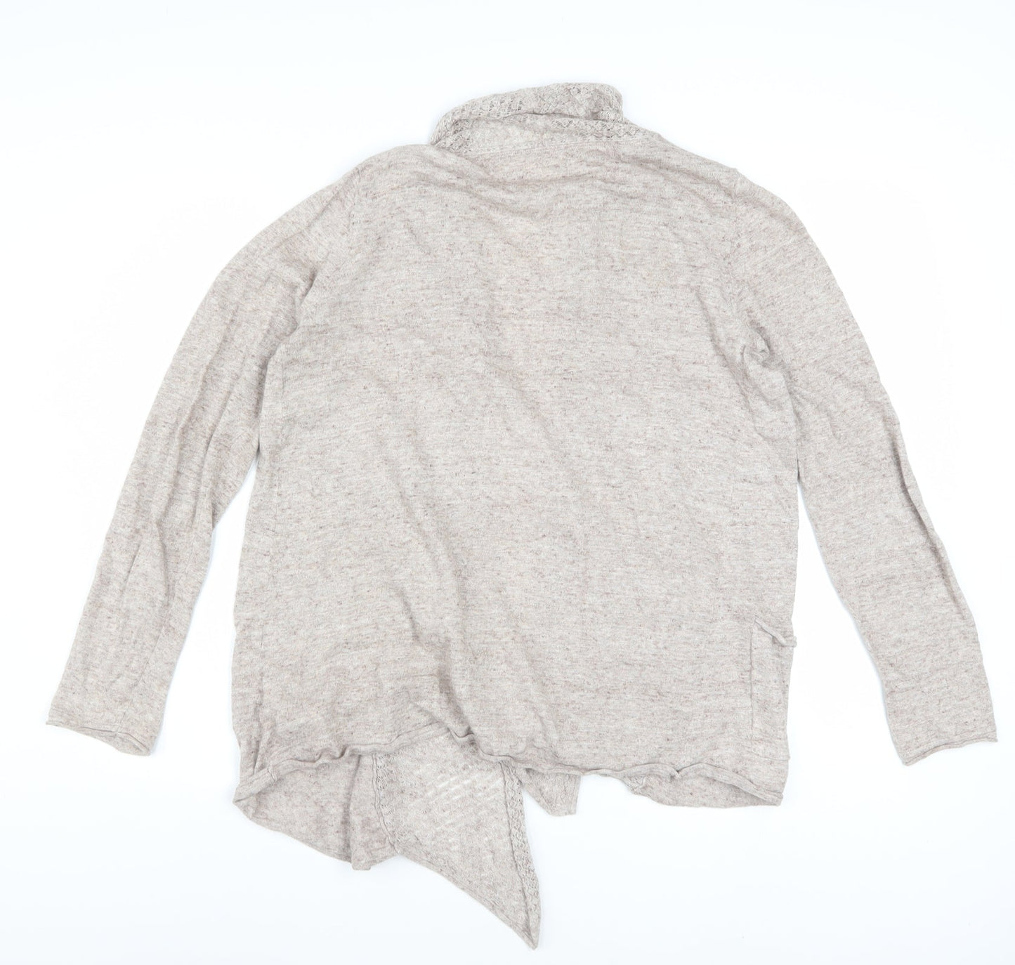 Fat Face Womens Beige Cotton Knit Cardigan UK 12