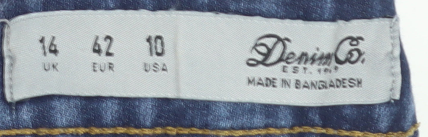 Denim Co Women Blue Bootcut Jeans UK 14 Classic Fit