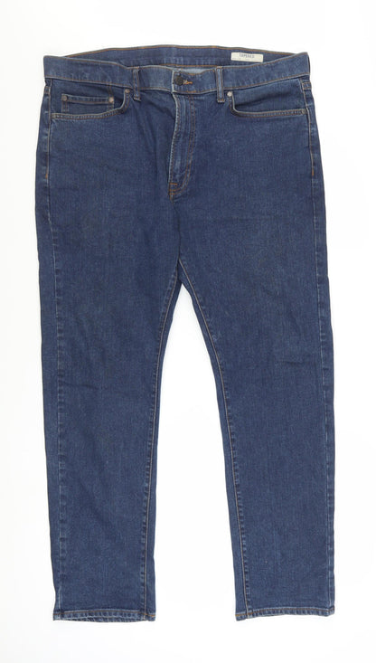 Marks and Spencer Men’s Blue Tapered Denim Jeans 38W 29L