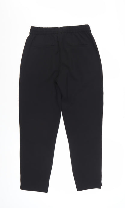 H&M Women’s Black Jogger Trousers Size 8 Elastic Waist Pants