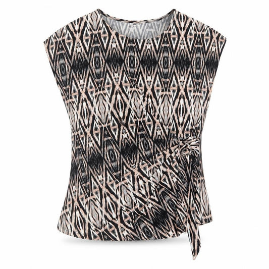 Wallis Women's Multicoloured Geometric Wrap Blouse Size 16