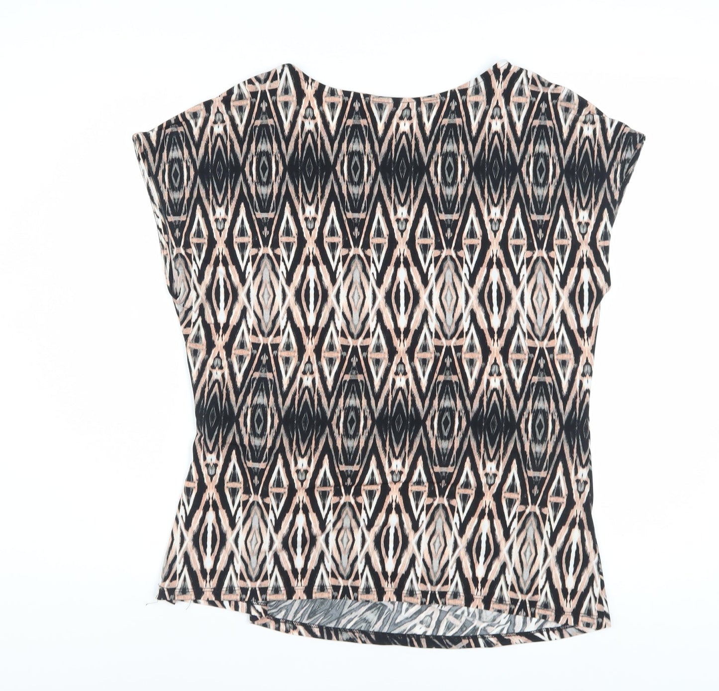 Wallis Women's Multicoloured Geometric Wrap Blouse Size 16