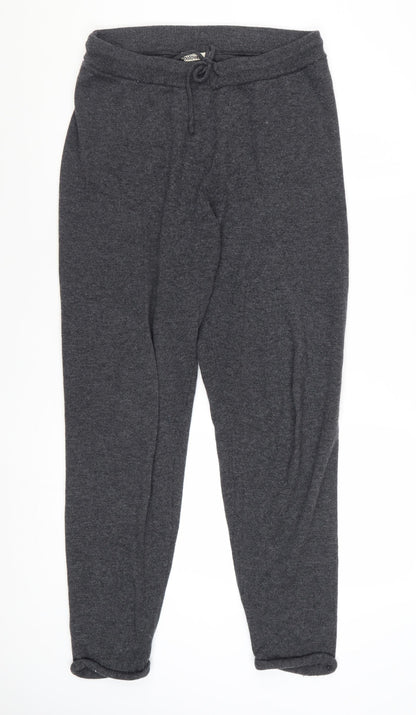 WoolOvers Women Grey Wool Cashmere Jogger Trousers Small