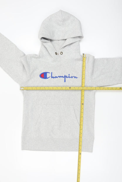 Champion Women's Grey Pullover Hoodie Medium Reverse Weave
