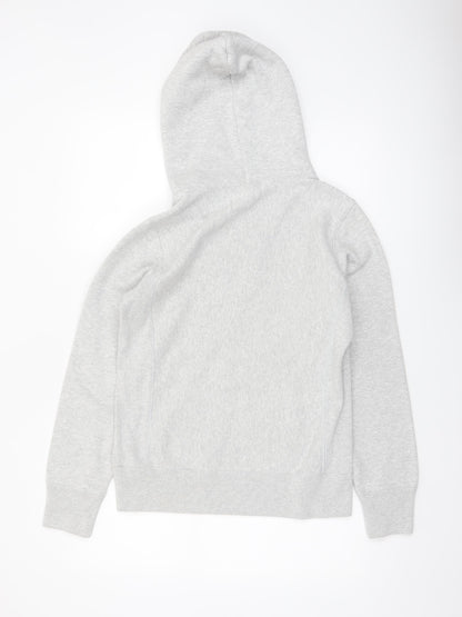 Champion Women's Grey Pullover Hoodie Medium Reverse Weave