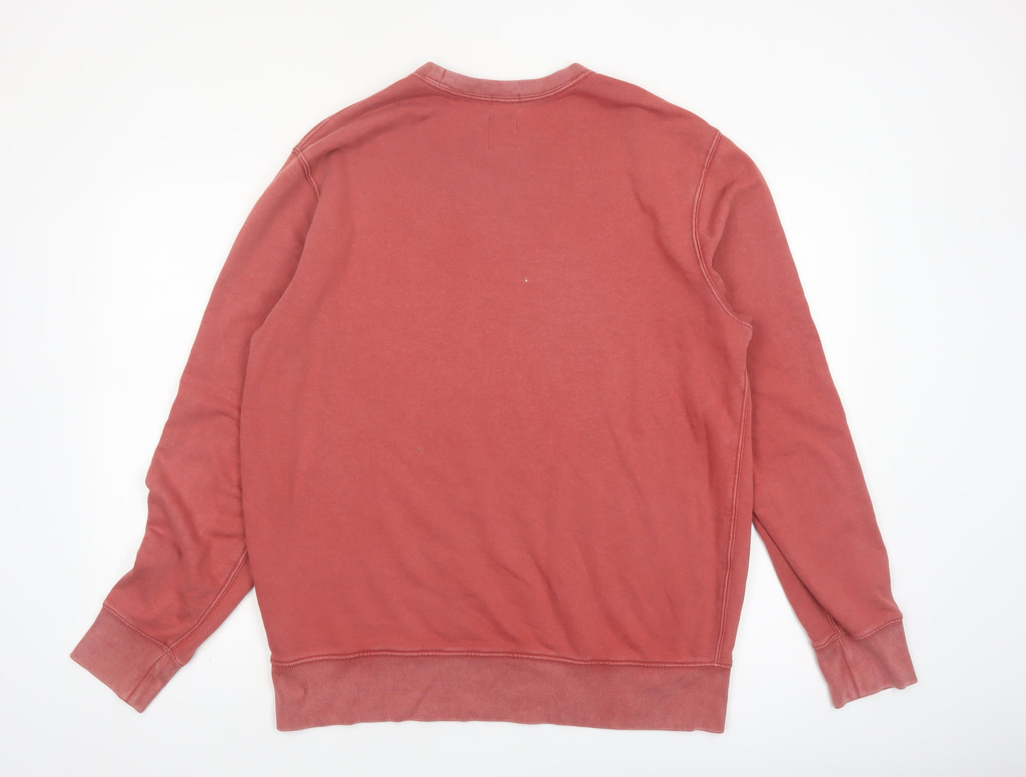 GAP Men's Red Cotton Crew Neck Pullover Sweatshirt Size L