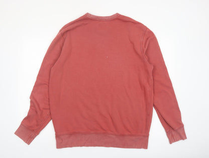 GAP Men's Red Cotton Crew Neck Pullover Sweatshirt Size L