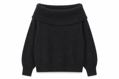H&M Women’s Black Cowl Neck Long Sleeve Knit Jumper Size S