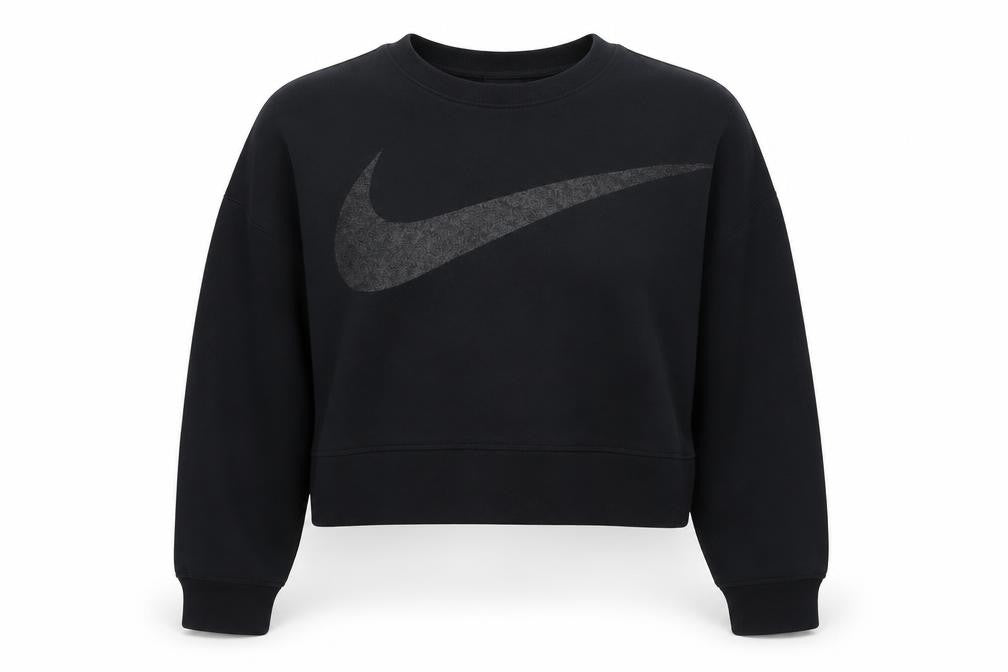 Nike Womens Black Dri-Fit Crew Neck Pullover Sweatshirt M