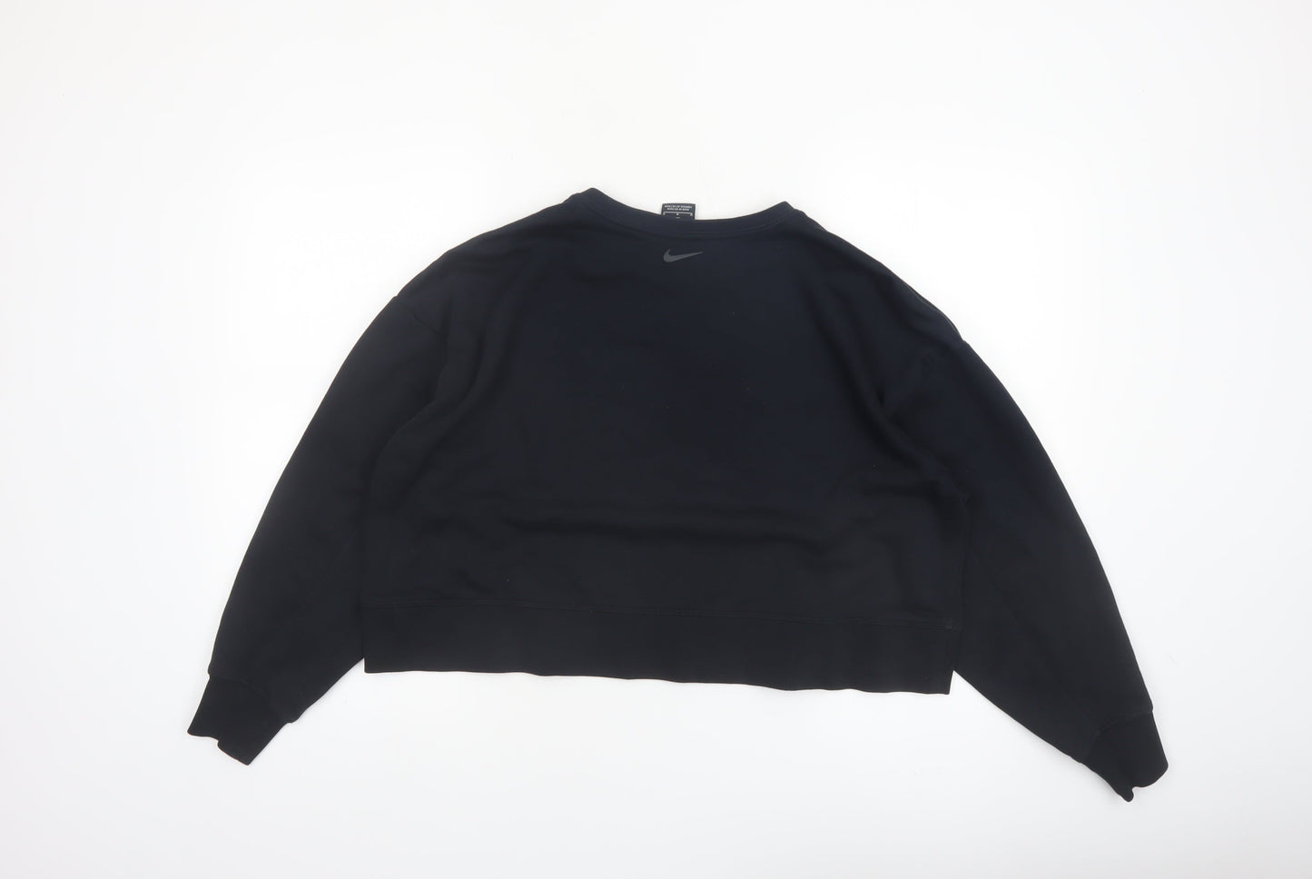 Nike Womens Black Dri-Fit Crew Neck Pullover Sweatshirt M