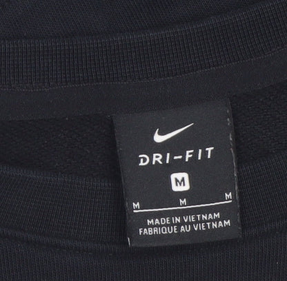 Nike Womens Black Dri-Fit Crew Neck Pullover Sweatshirt M