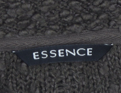 Essence Women's Brown Longline Fringed Knit Cardigan Size 20