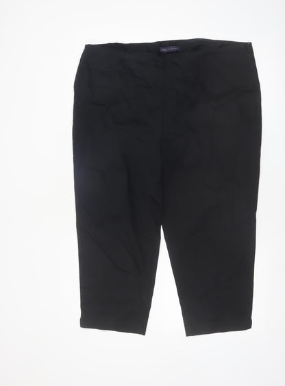Marks and Spencer Women’s Black Capri Trousers Size 18 Cotton Blend