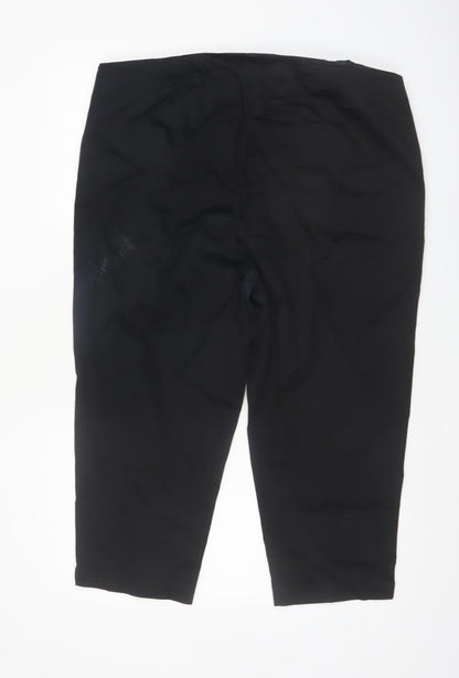 Marks and Spencer Women’s Black Capri Trousers Size 18 Cotton Blend