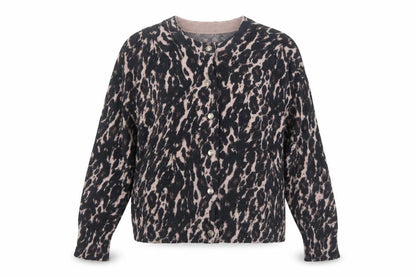 Nutmeg Women's Multicoloured Animal Print Cardigan Size 14
