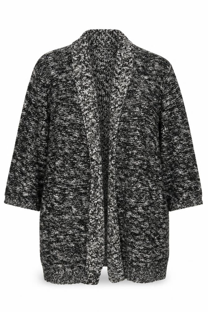 David Emanuel Women's Multicoloured XL Chunky Knit Open Cardigan